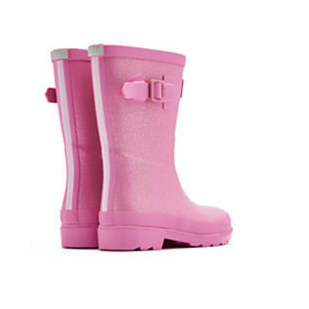 Joules Pink Glitter Rainboots New with Box - Picture 3 of 5